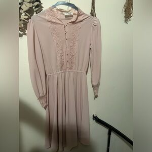 O Neill petites vintage size 12 pink dress with belt